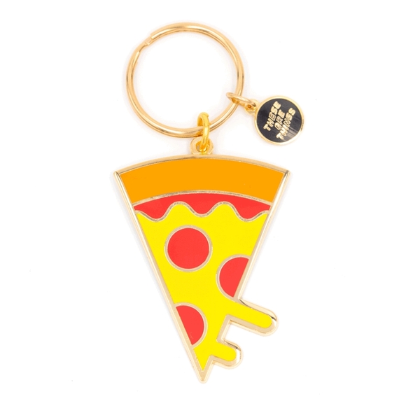 Pizza Enamel Keychain - Picture 1 of 1